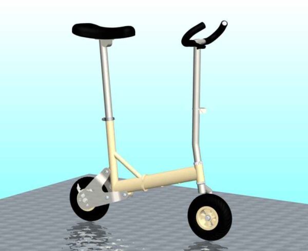 Amputee mobility scooter creme