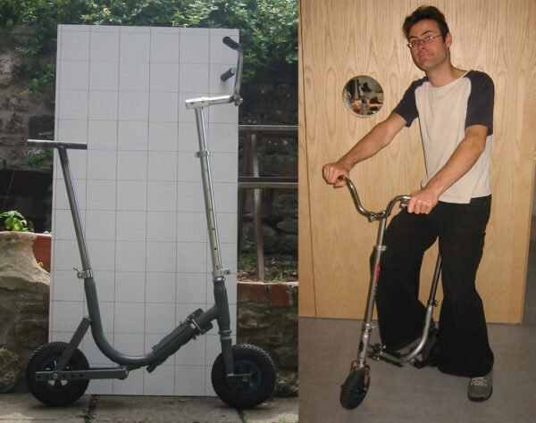 Amputee mobility scooter size adjustable prototype
