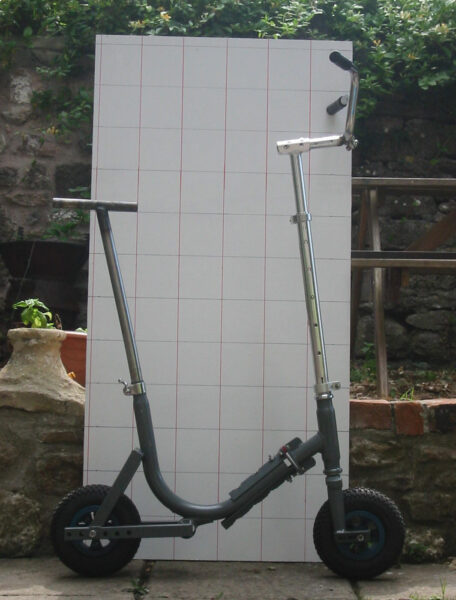 Amputee mobility scooter size adust