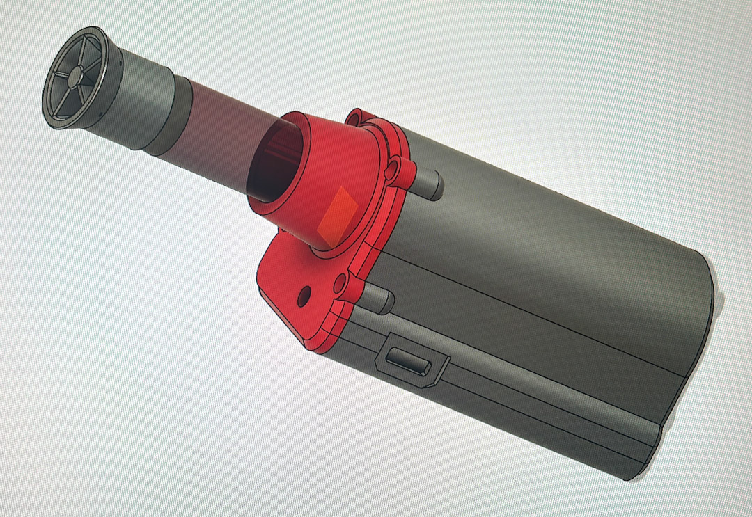 Fusion 360 CAD model of Smoke MAchine
